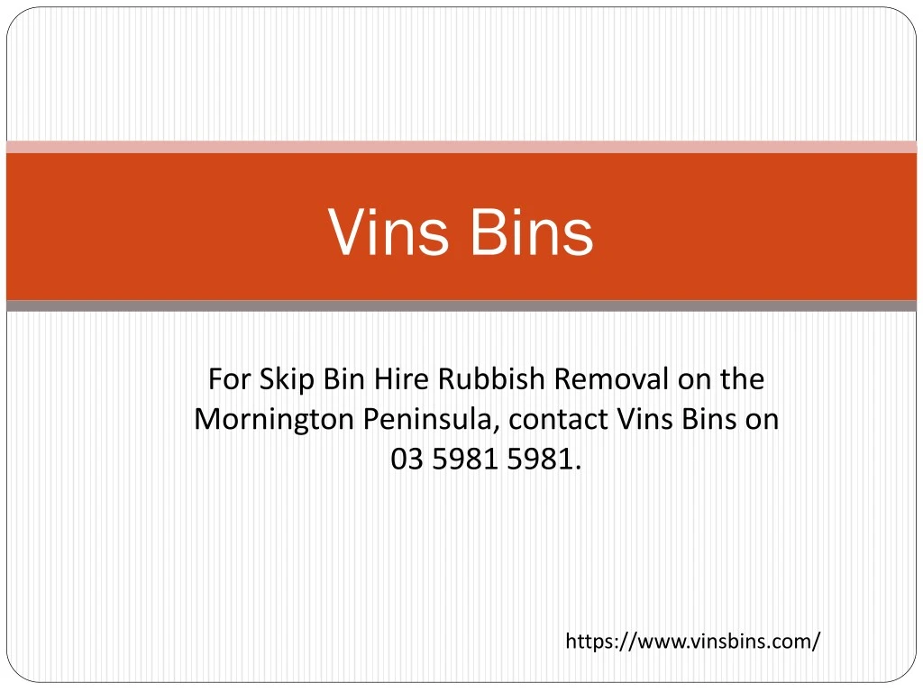 vins bins