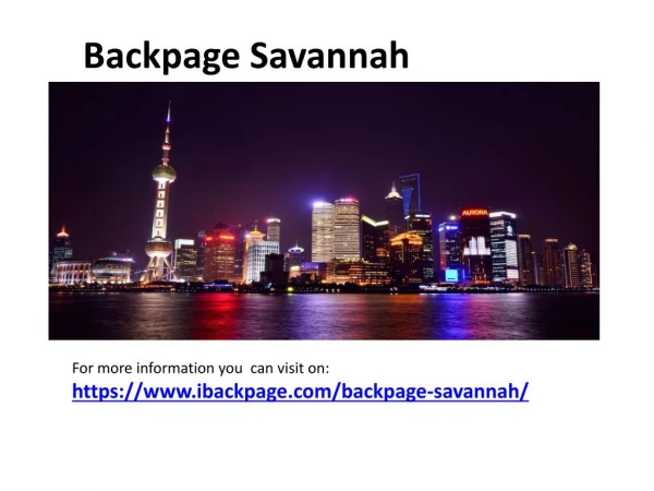 Backpage Savannah|| Savannah backpage