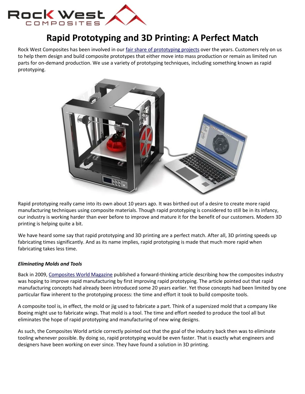 rapid prototyping and 3d printing a perfect match