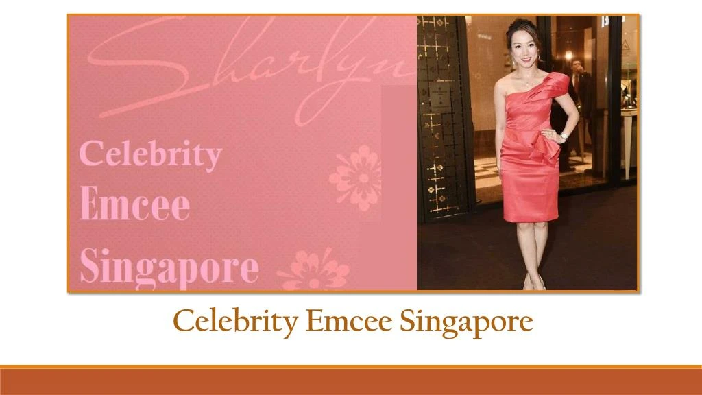 celebrity emcee singapore