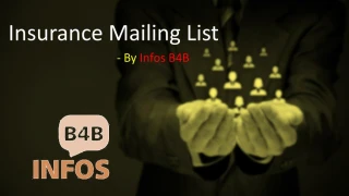 Insurance Email List | Insurance Mailing List | Insurance Data Lists | Infos B4B - slide 1