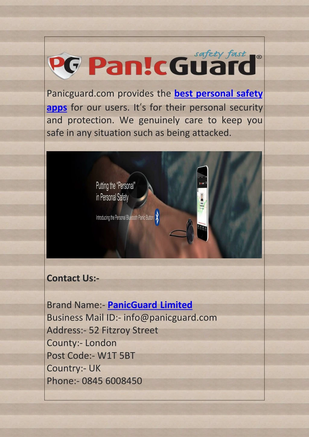 panicguard com provides the best personal safety