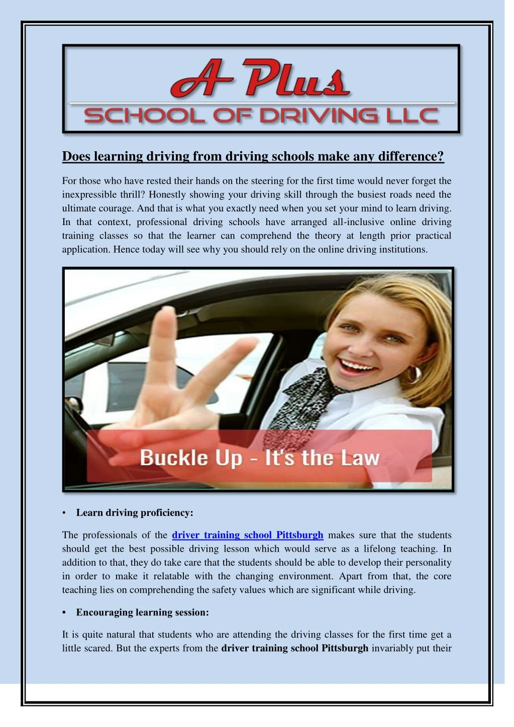 does learning driving from driving schools make