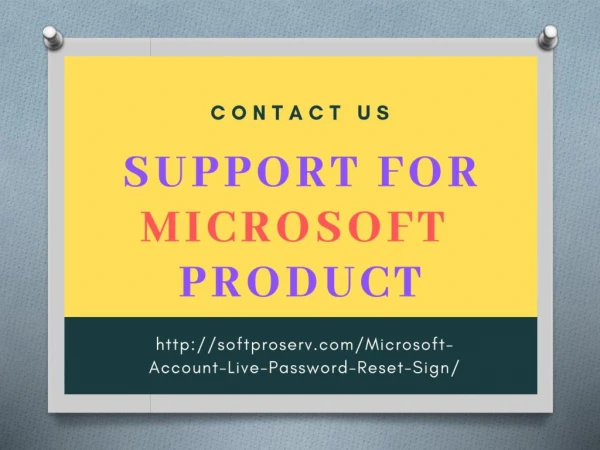 Support for Microsoft Product