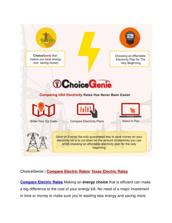 Compare Electric Rates|Compare Electric Plans|Texas Electric Company|Texas Electric Rates