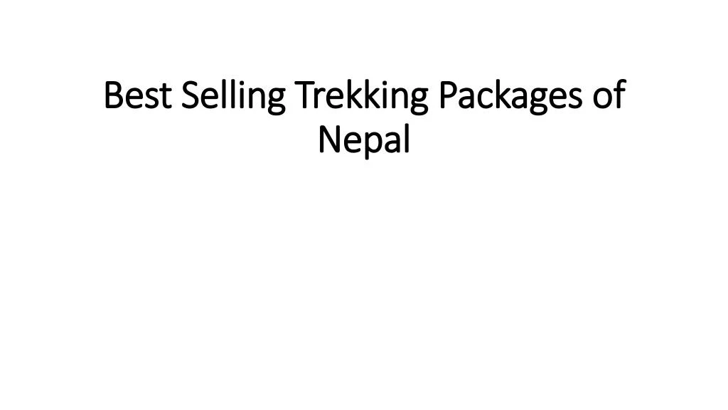 best selling trekking packages of nepal