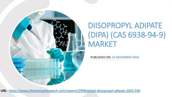 Diisopropyl Adipate (DIPA) (CAS 6938-94-9) Market Insights, Forecast to 2025