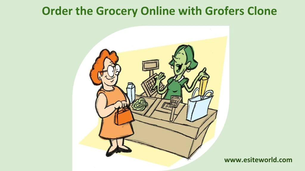 order the grocery online with grofers clone