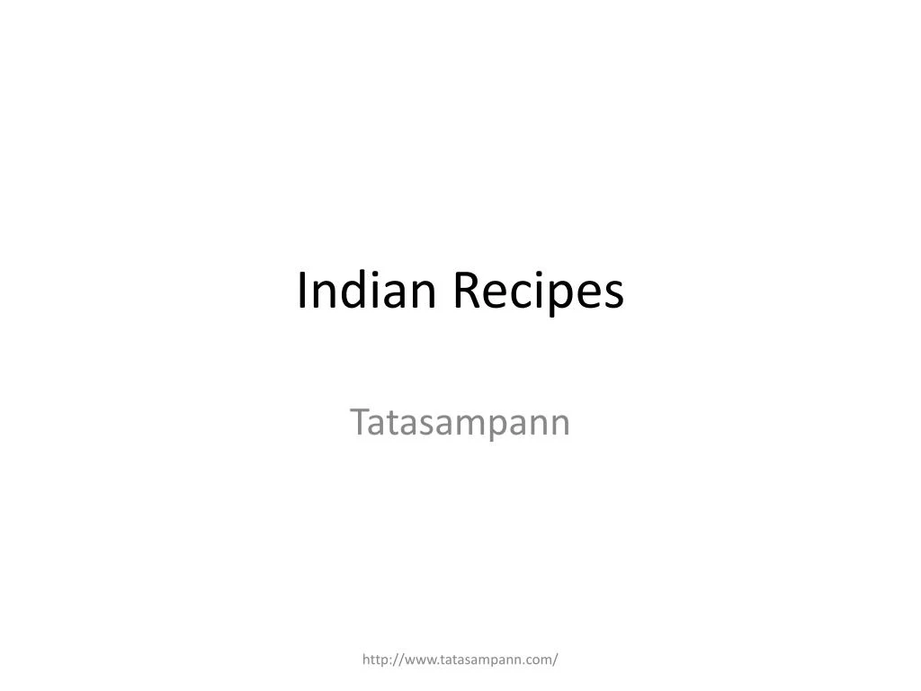 indian recipes