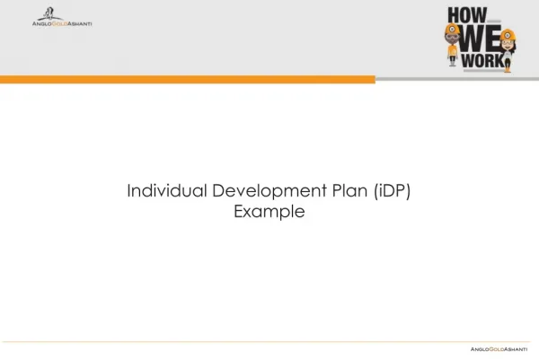 Individual Development Plan (iDP) Example