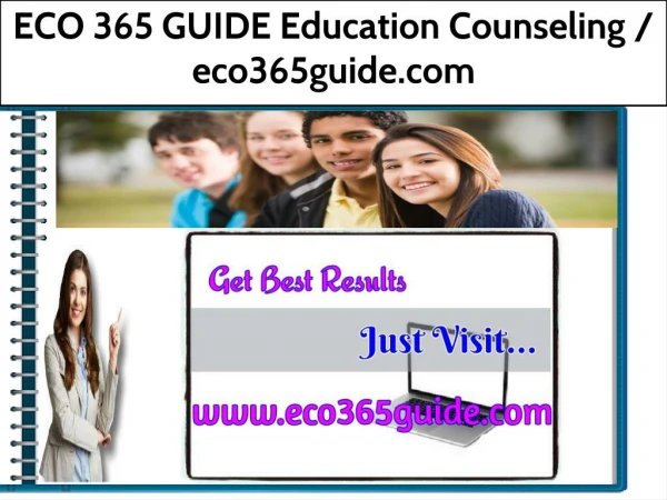 ECO 365 GUIDE Education Counseling / eco365guide.com