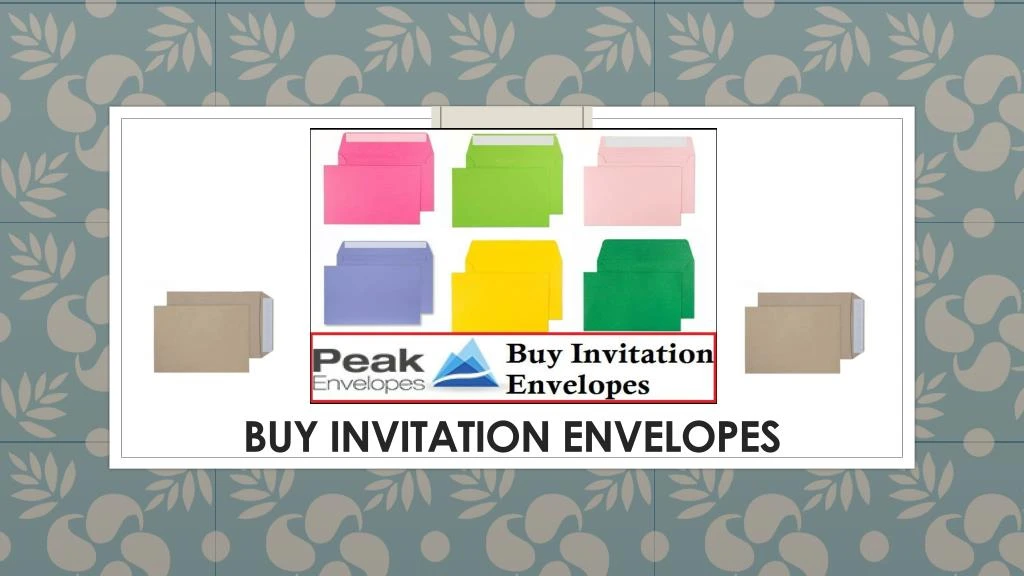 buy invitation envelopes