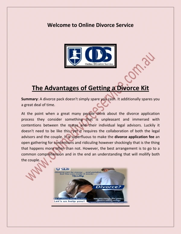 divorce application fee, easiest way to get a divorce, Online Apply for Divorce, Divorce Kit