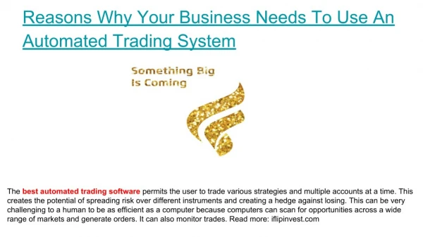 Best Automated Trading Software
