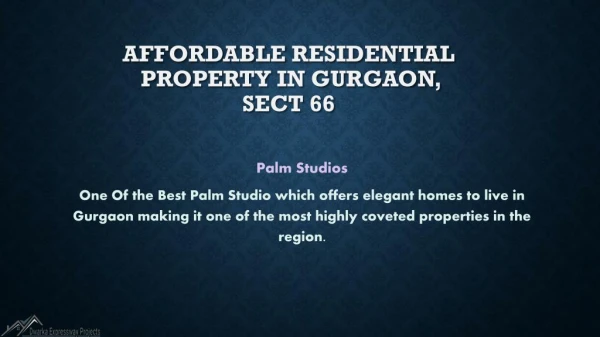 Residential Apartment In Gurgaon, Sect 66