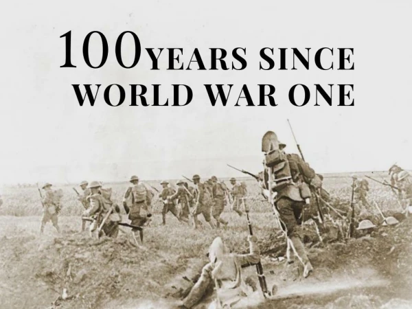100 years since World War One