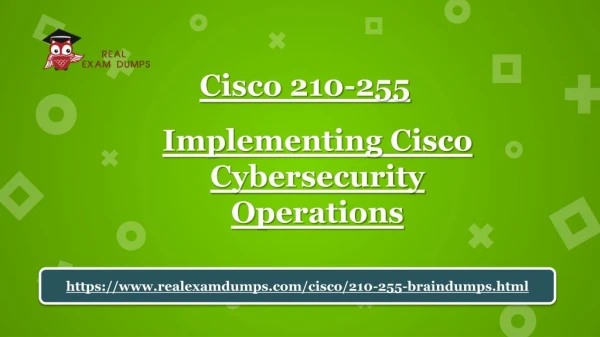 Download 2018 Latest Cisco 210-255 Dumps Questions and Answers - Realexamdumps.com