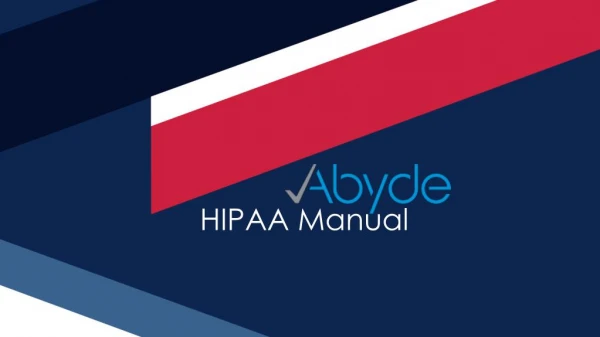 HIPAA Manual by Abyde