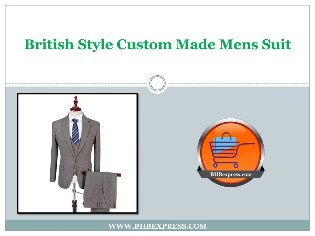 british style custom made mens suit