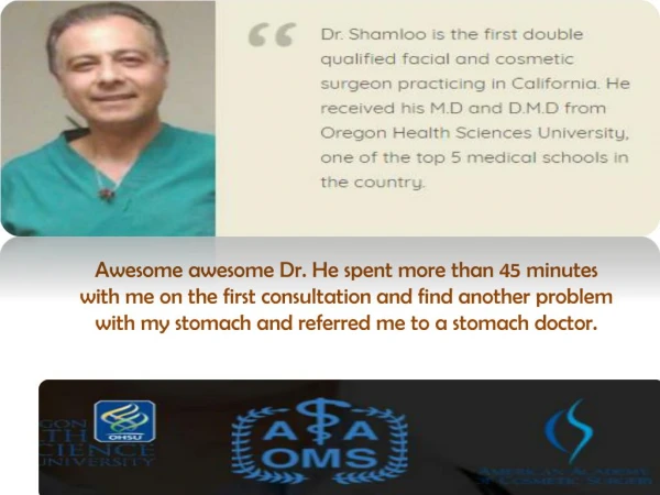 Dr. James Shamloo, MD, DMD, FACC