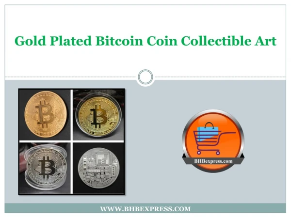 Gold Plated Bitcoin Coin Collectible Art - BHBexpress.com
