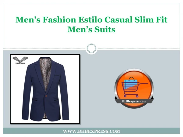 Men's Fashion Estilo Casual Slim Fit Men's Suits - BHBexpress.com