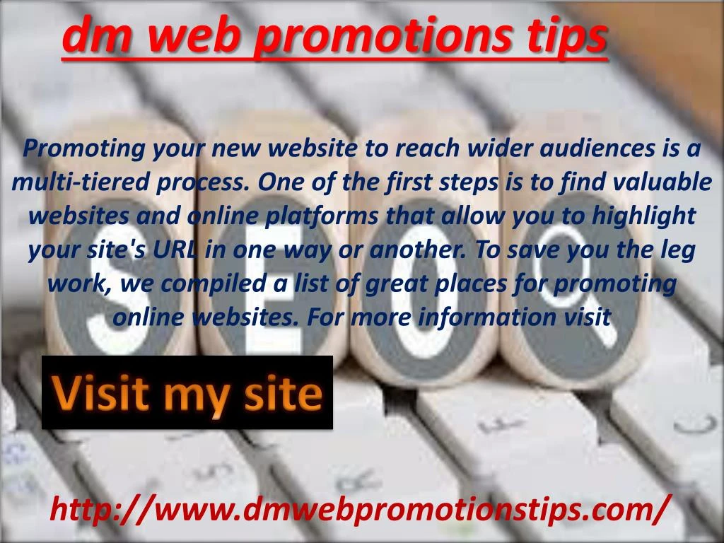 promoting your new website to reach wider