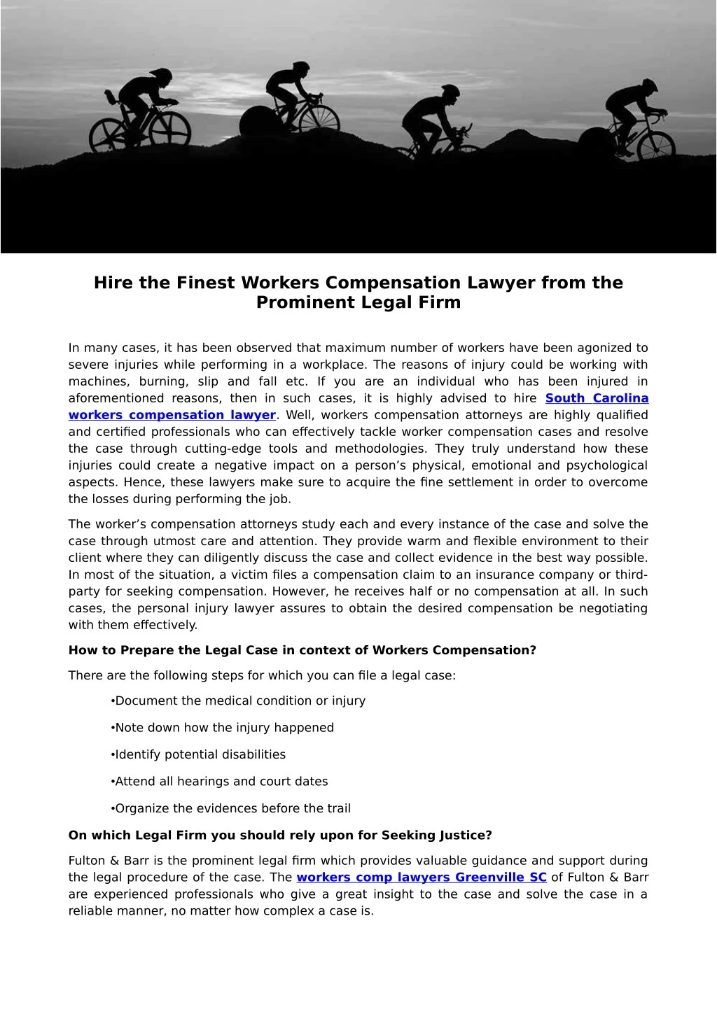 hire the finest workers compensation lawyer from