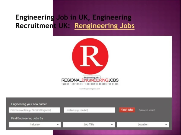 Engineering Job in UK, Engineering Recruitment UK - Rengineering Jobs