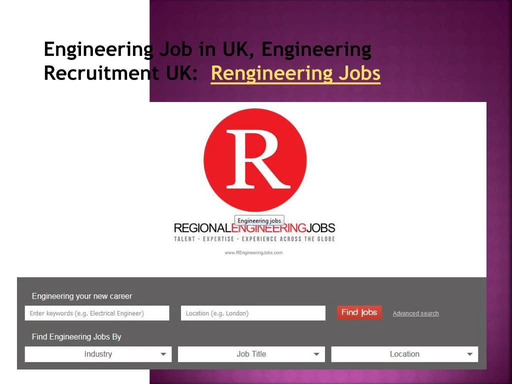 engineering job in uk engineering recruitment