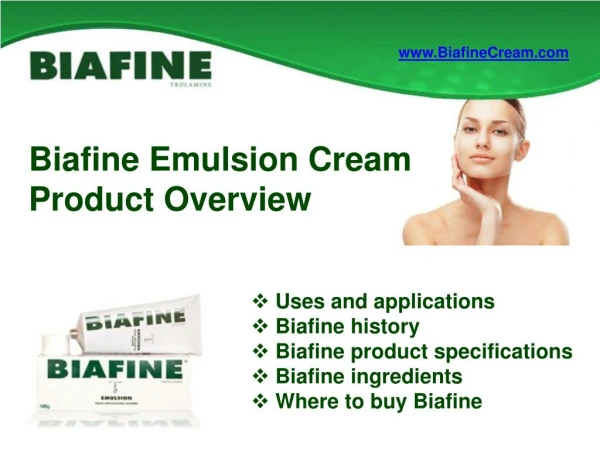 Biafine Emulsion Cream Overview and Review