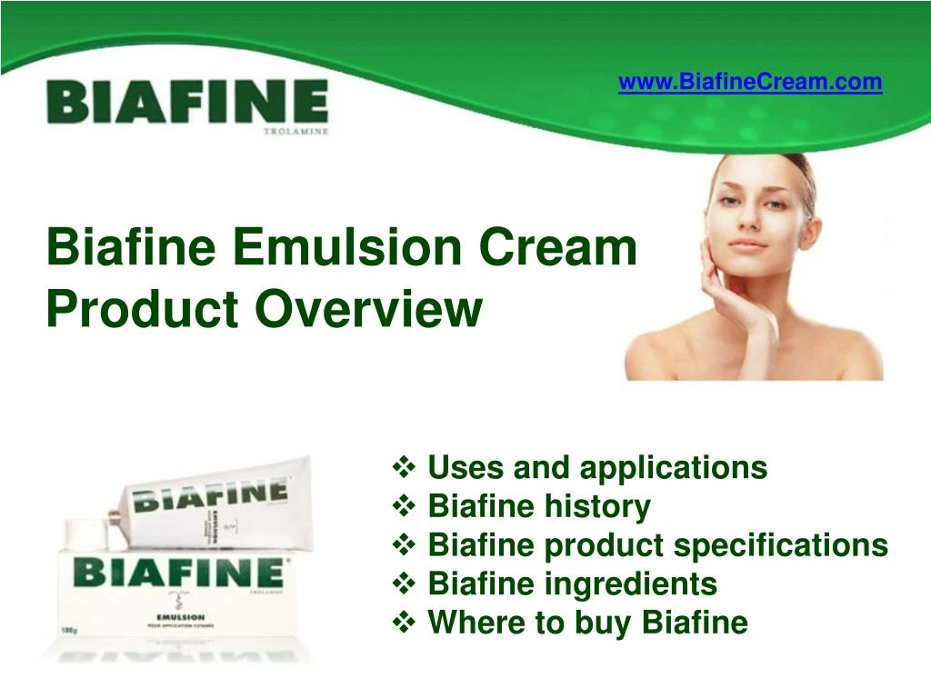 biafine emulsion cream product overview
