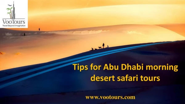 Tips for Abu Dhabi morning desert safari tours