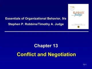Conflict and Negotiation - slide 1