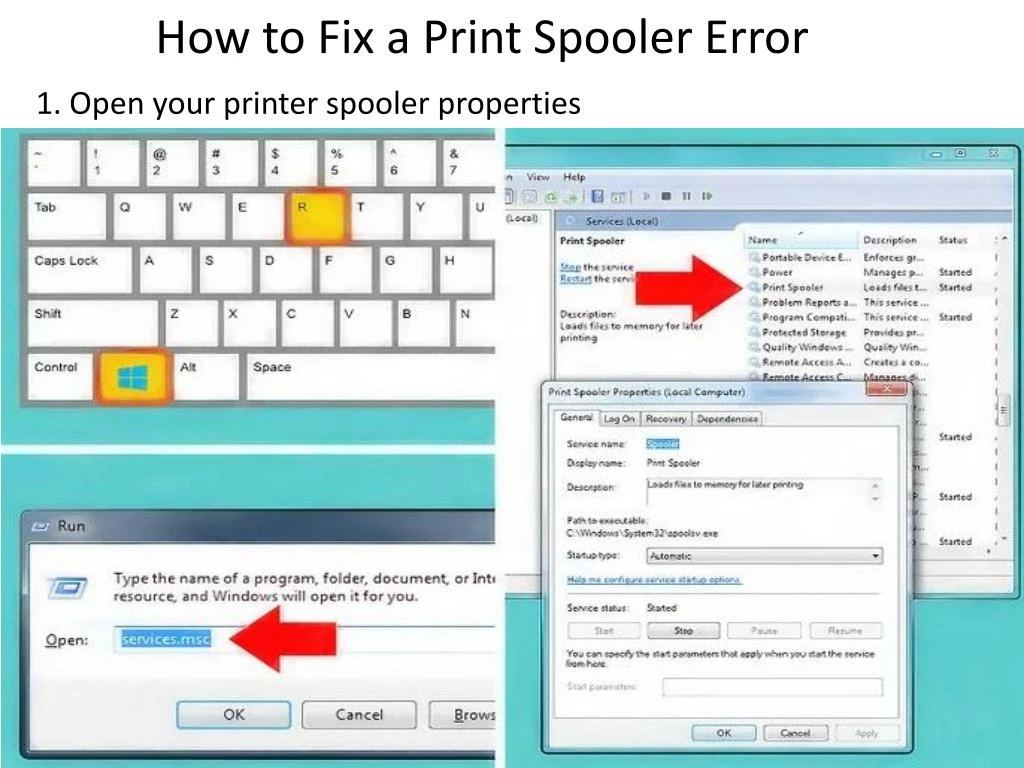 how to fix a print spooler error