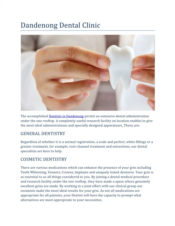 Dental Clinic Dandenong
