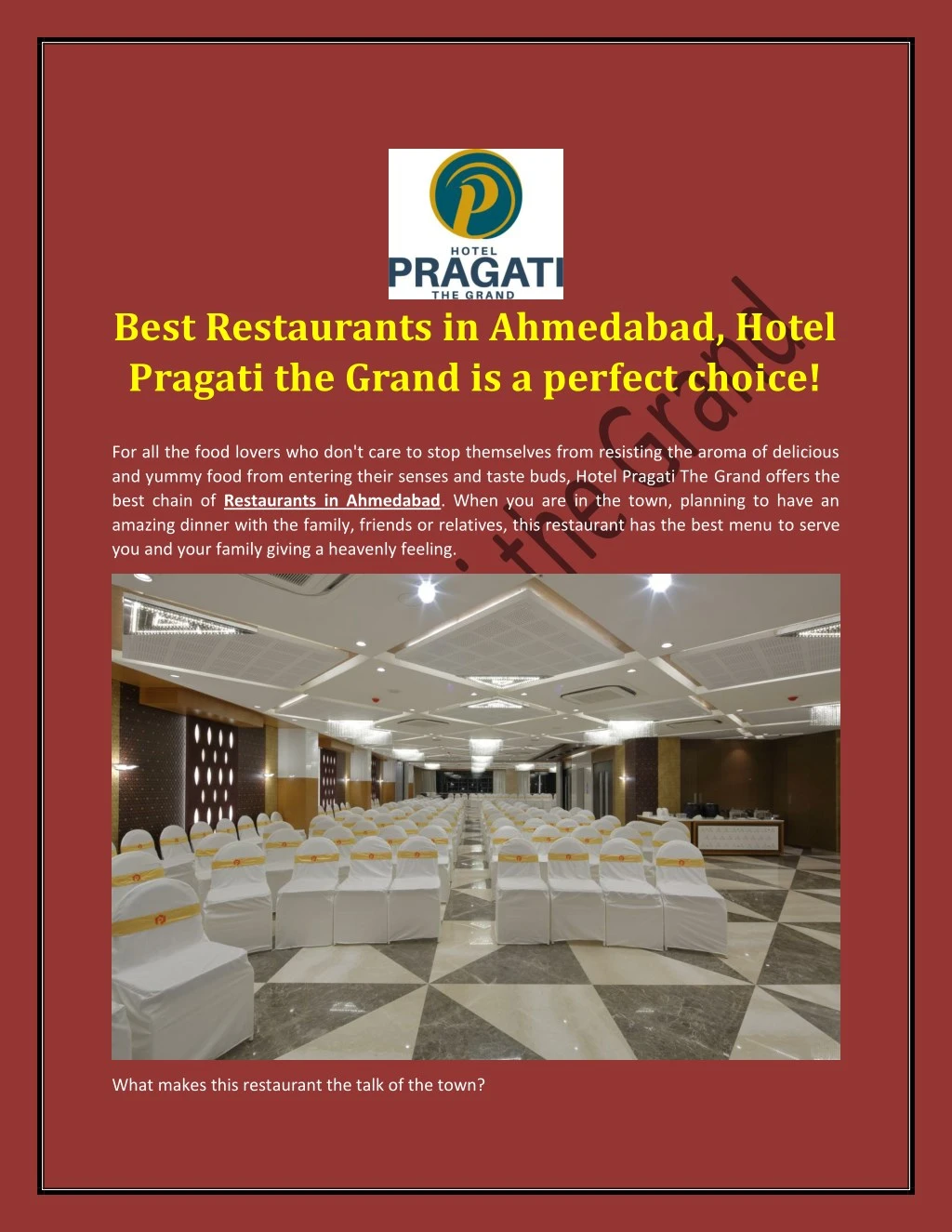 best restaurants in ahmedabad hotel pragati