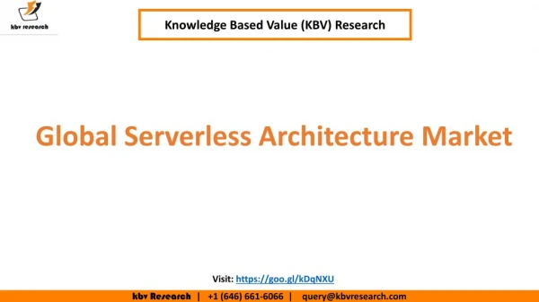 Serverless Architecture Market to reach a market size of $14 billion by 2024