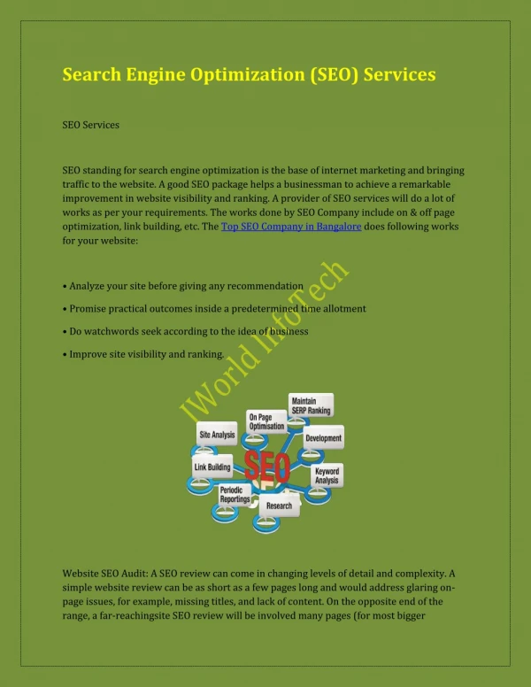 Search Engine Optimization (SEO) Services