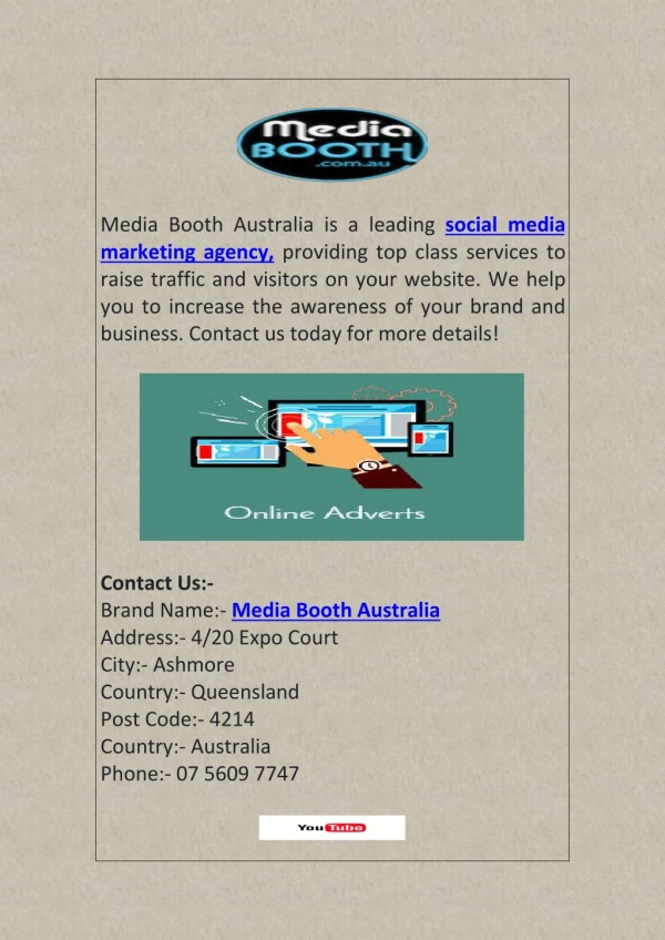 Social Media Marketing Agency - Media Booth Australia
