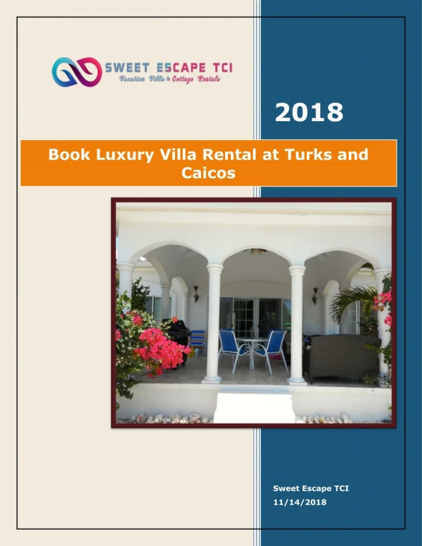 Book Luxury Villa Rental at Turks and Caicos