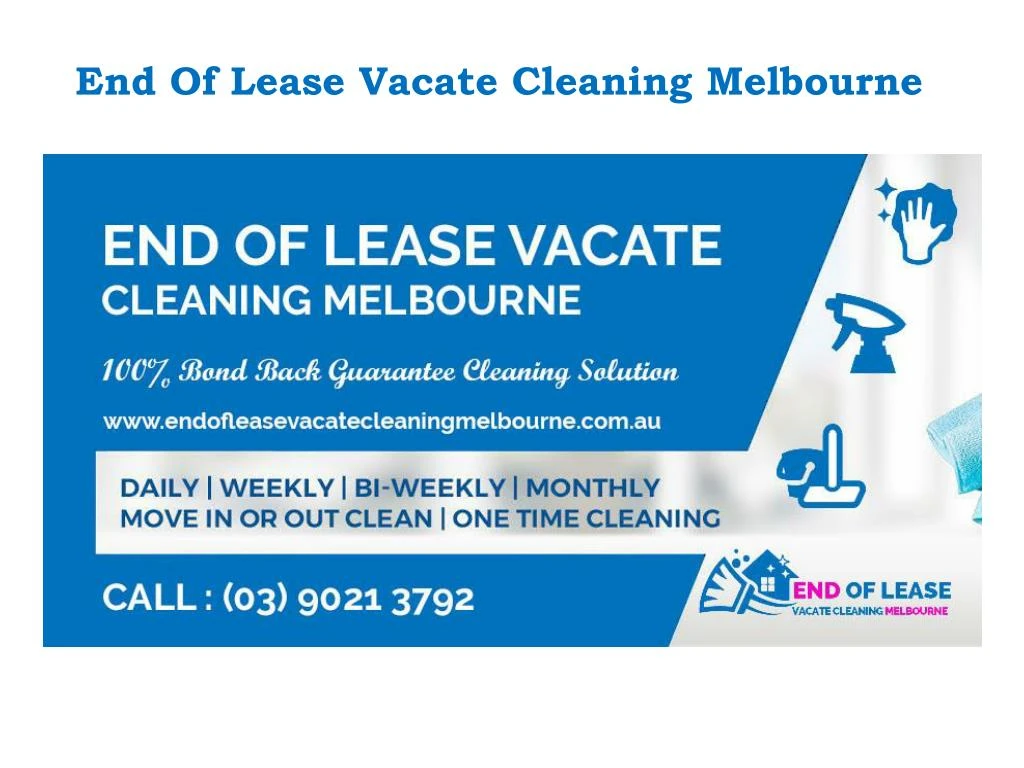 end of lease vacate cleaning melbourne