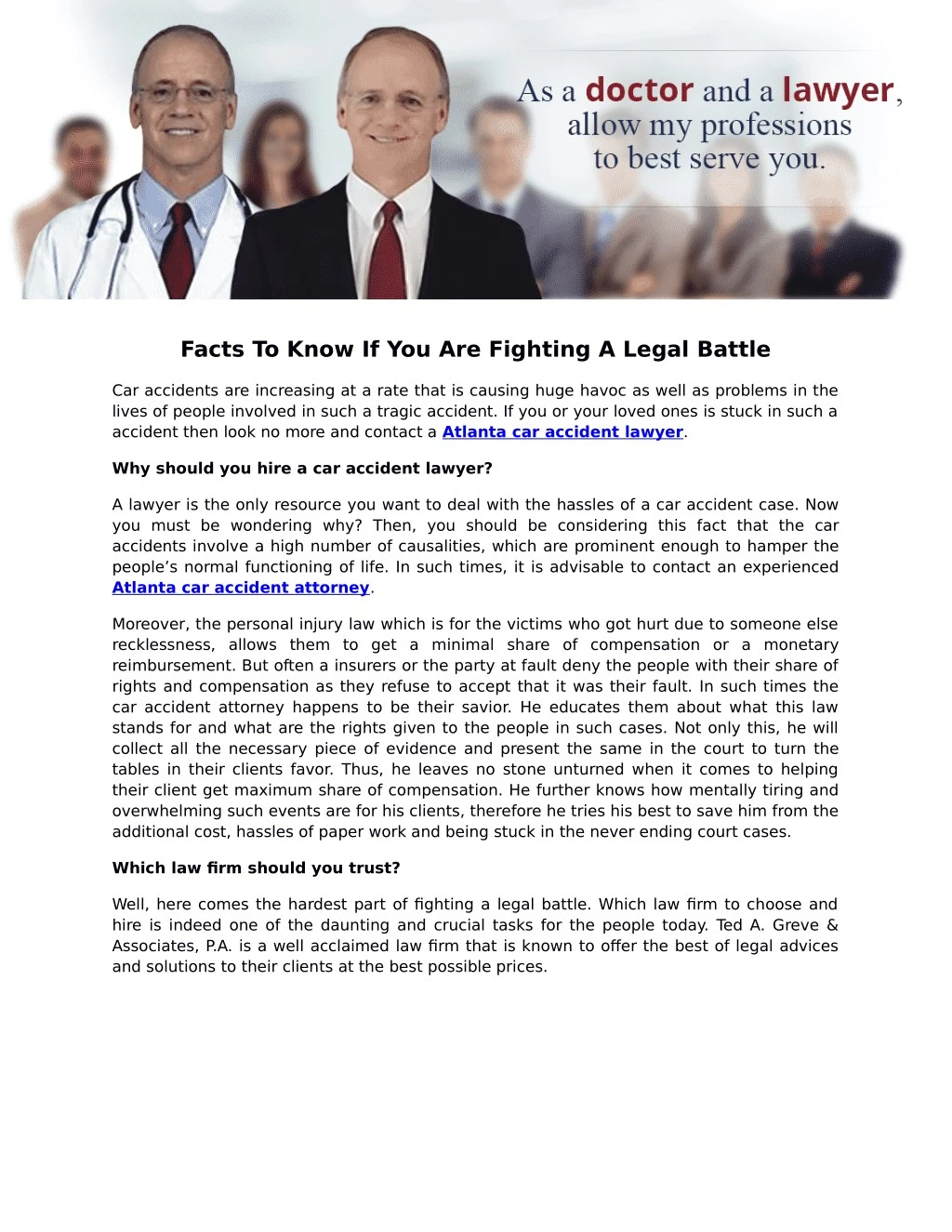 facts to know if you are fighting a legal battle