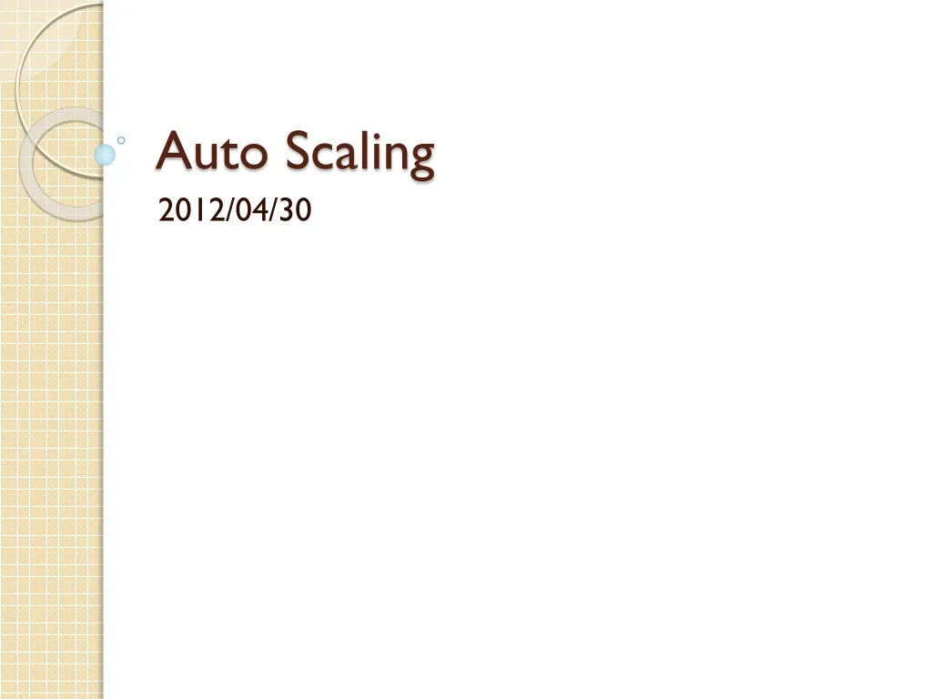 auto scaling