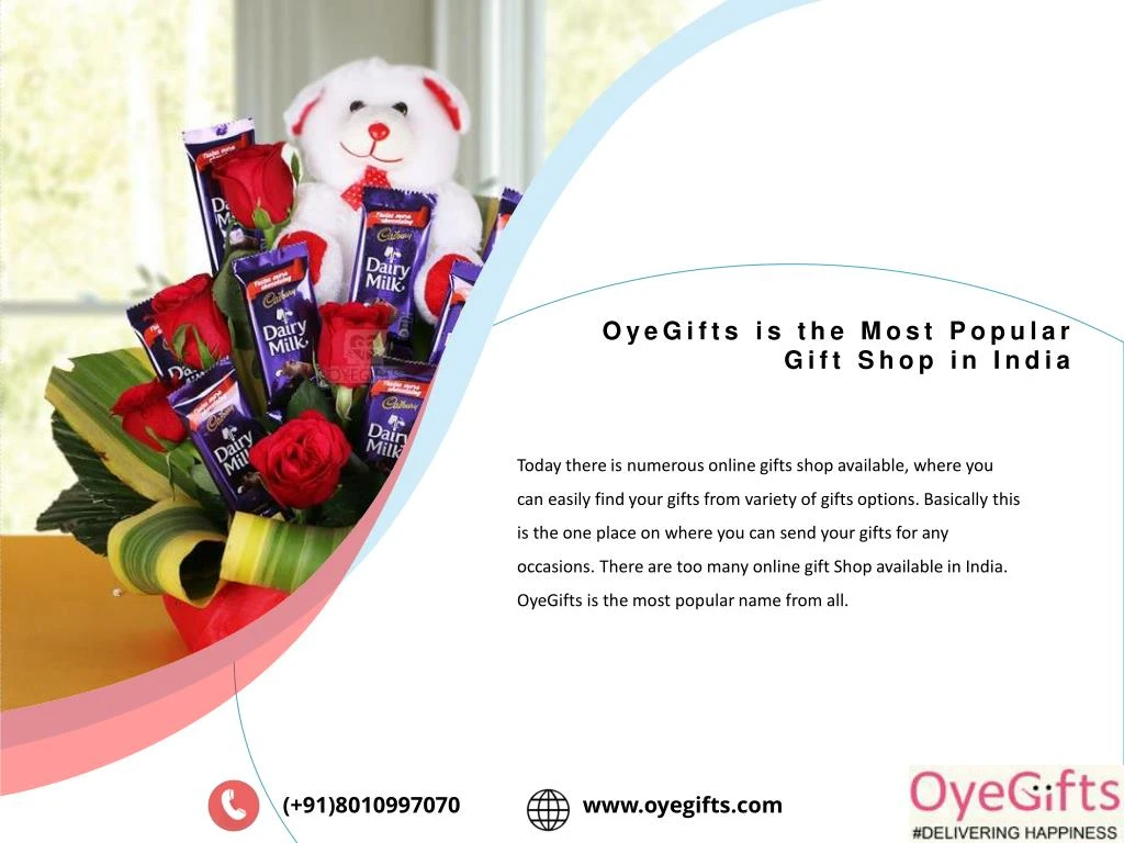 oyegifts is the most popular gift shop in india
