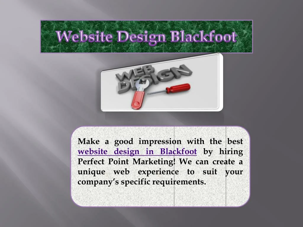 website design blackfoot