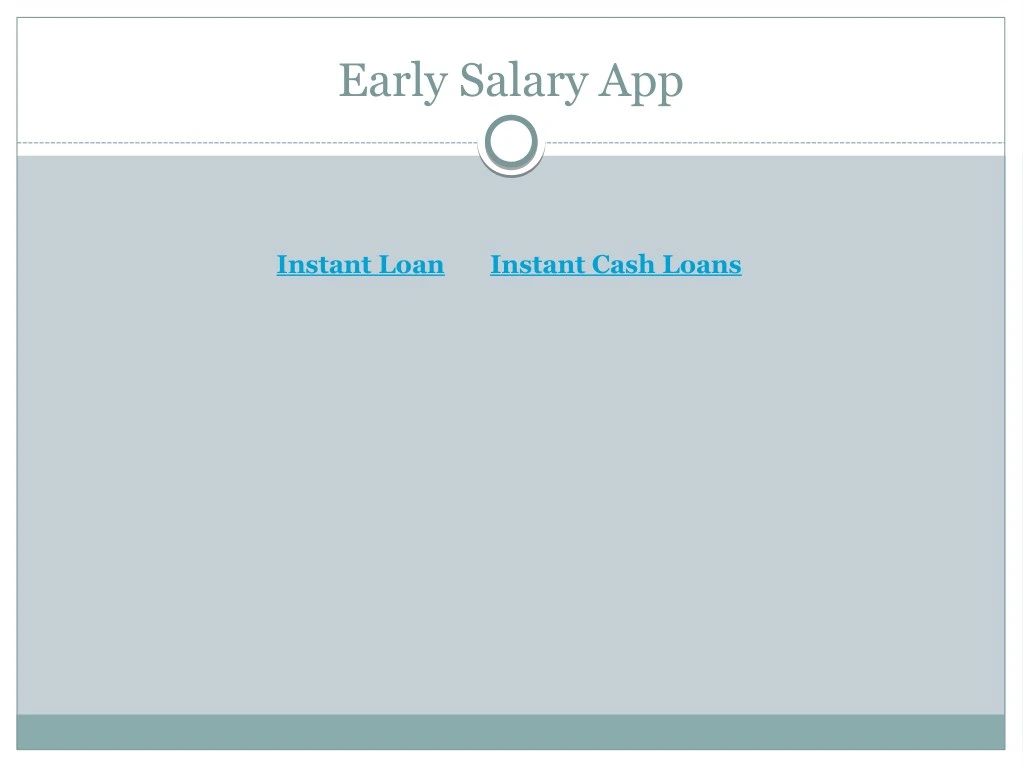 early salary app