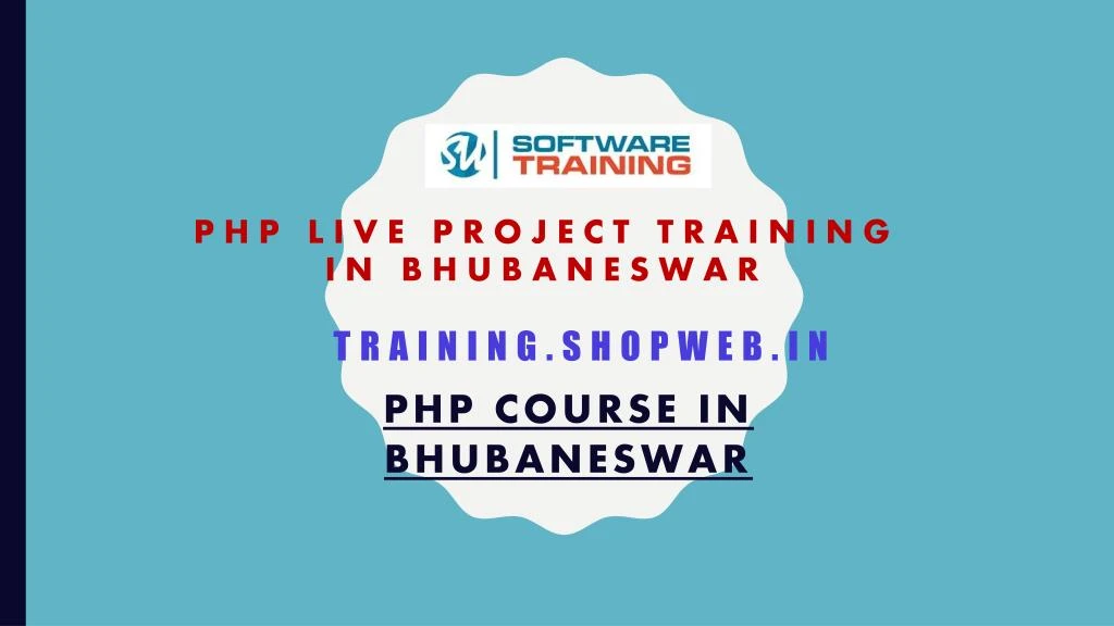php live project training in bhubaneswar training shopweb in