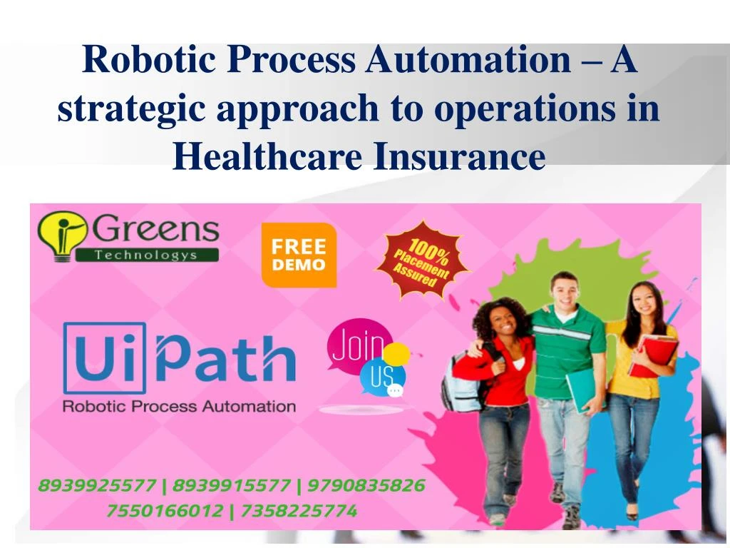 robotic process automation a strategic approach to operations in healthcare insurance