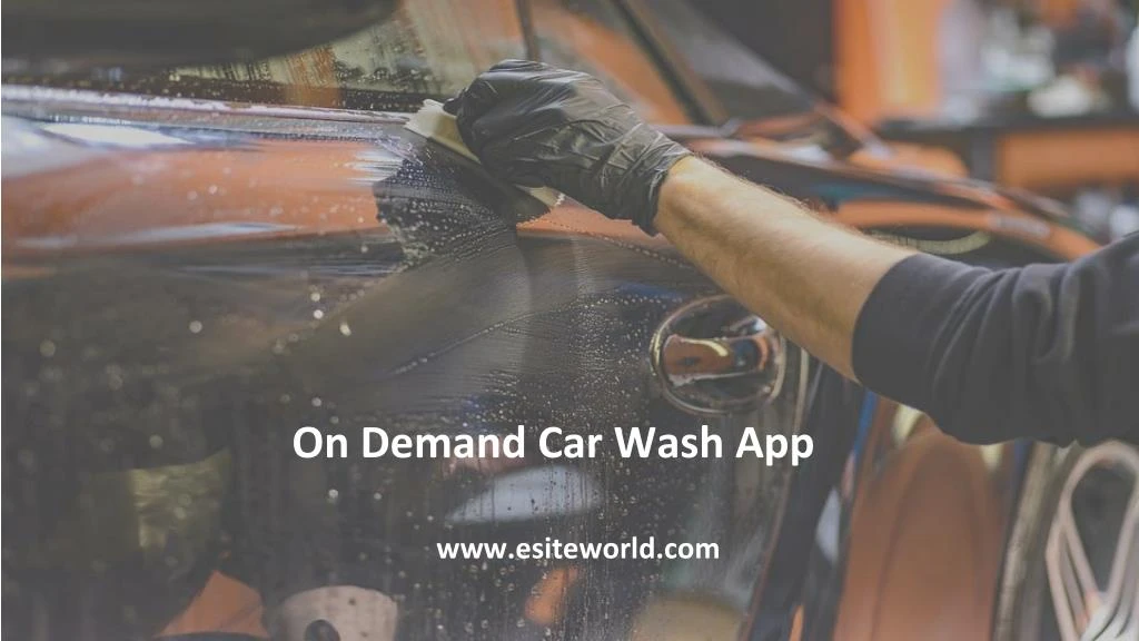 on demand car wash app